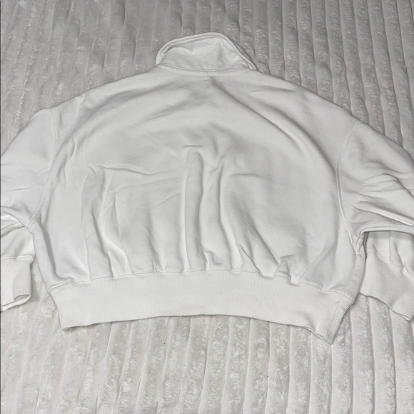 Nike Phoenix White Collared Pullover with Black Logo | Size Medium - Picture 7 of 8